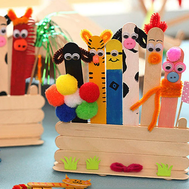 Custom Disposable 114*10*2Mm Food Grade Wooden Popsicle Stick Natural Eco-Friendly Birch Wood Sticks For Ice Cream