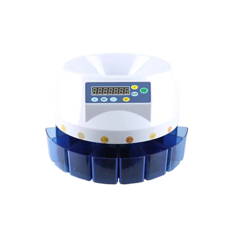 CS-5507-2 Euro Coin Counter Sorter LED Display for Easy Viewing  Industrial coin counting machine coin money counter