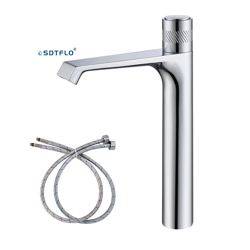 Customized Hand Wash Basin Faucet Hot Cold Water Bathroom Rotating Mixer Tap Rotatable Handle Basin Faucet