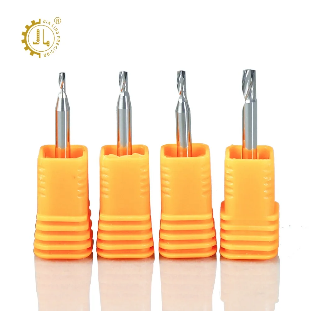 Single Flute Endmills DLC End Milling Cutter Single Flute End Mill For Aluminum Profile