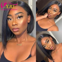 13x4 human hair lace front wig bob 613 & brown glueless wigs human hair lace front short pixie cut bob wigs human hair for women