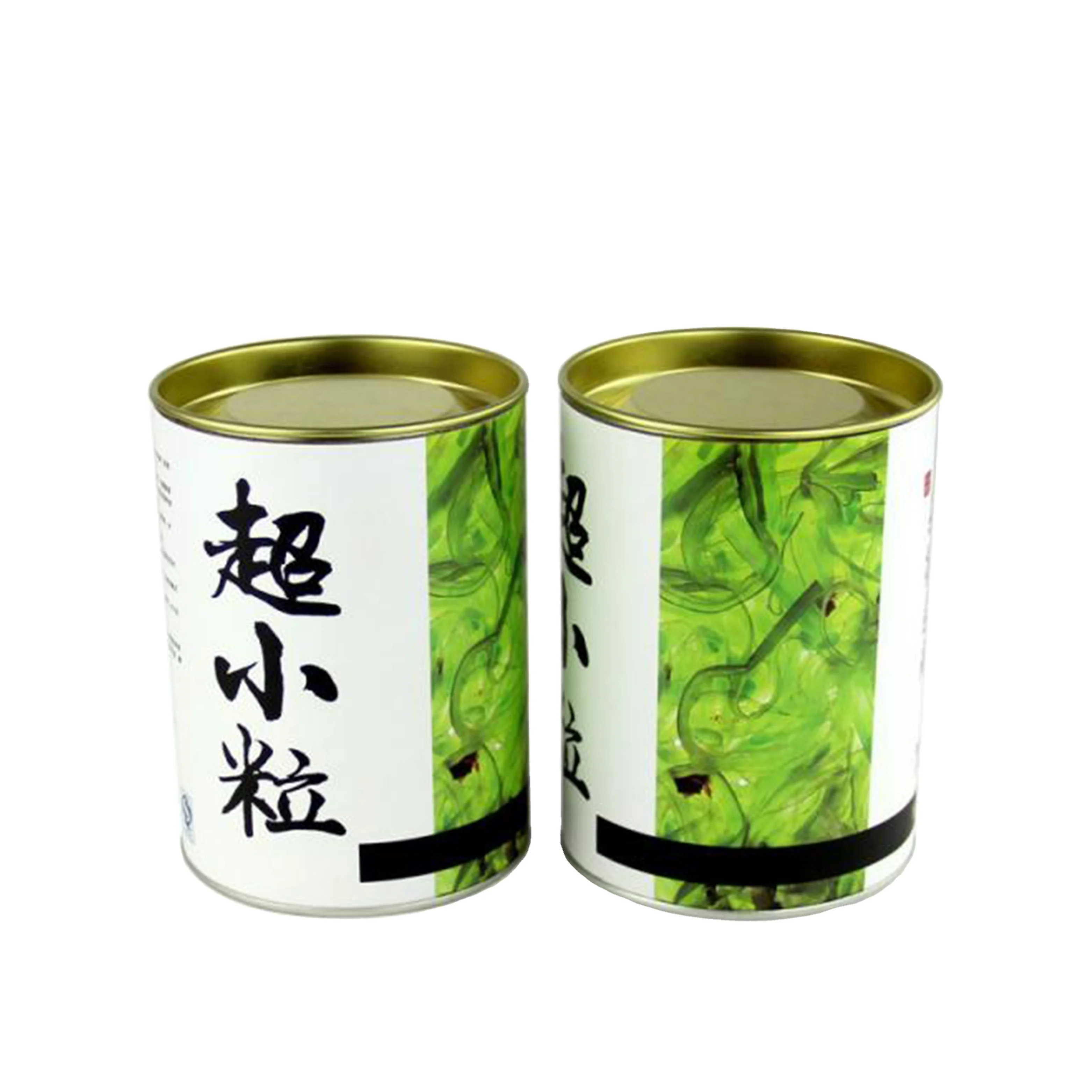 Empty Tea Paper Cardboard Tubes Round Carton Box Tea Packaging Can