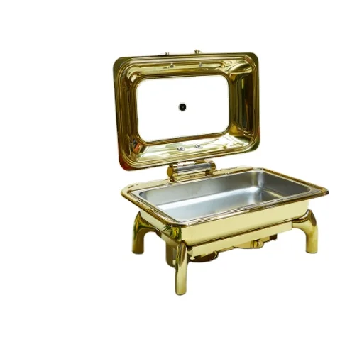 Stainless Steel Cheap serving  Chafing Dishes stand chafing dish buffet with Folding Shelf Buffet Food Warmer