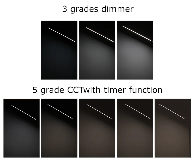 SML 3 Grade Dimmer 3CCT Aluminum Smart Table Lamp Timing Compatible Adjustable Angel LED Desk Table Lamp
