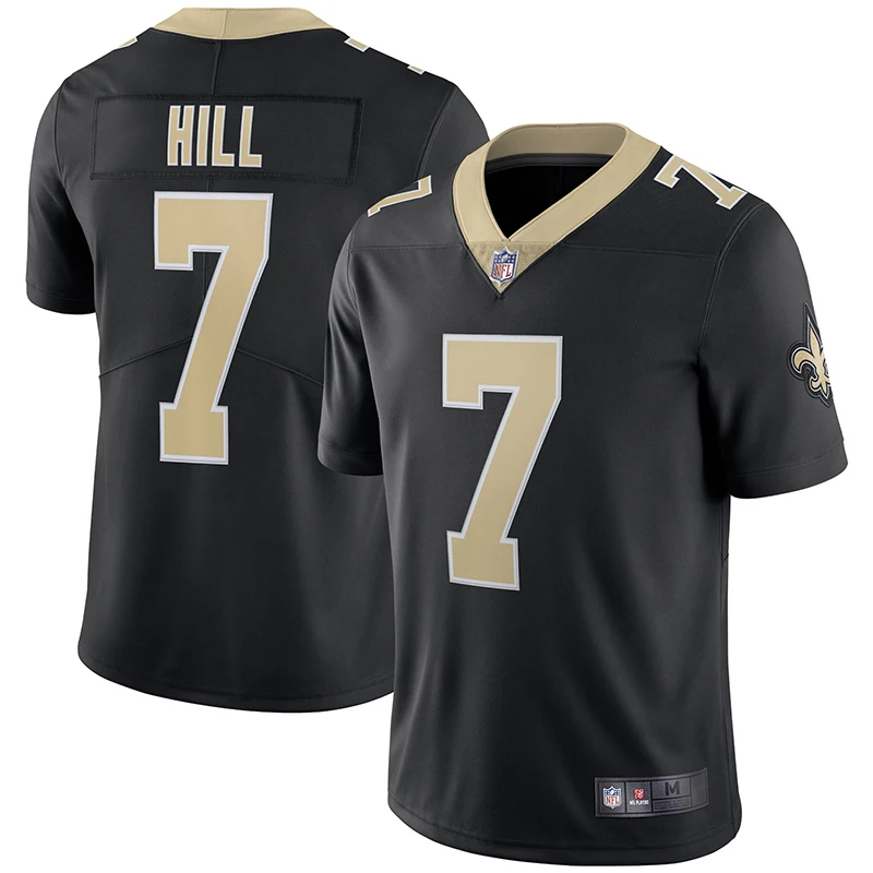  2021 Taysom Hill 7 одежда для американского футбола обычная Униформа НФЛ из чистого хлопка Джерси Американская Футбольная