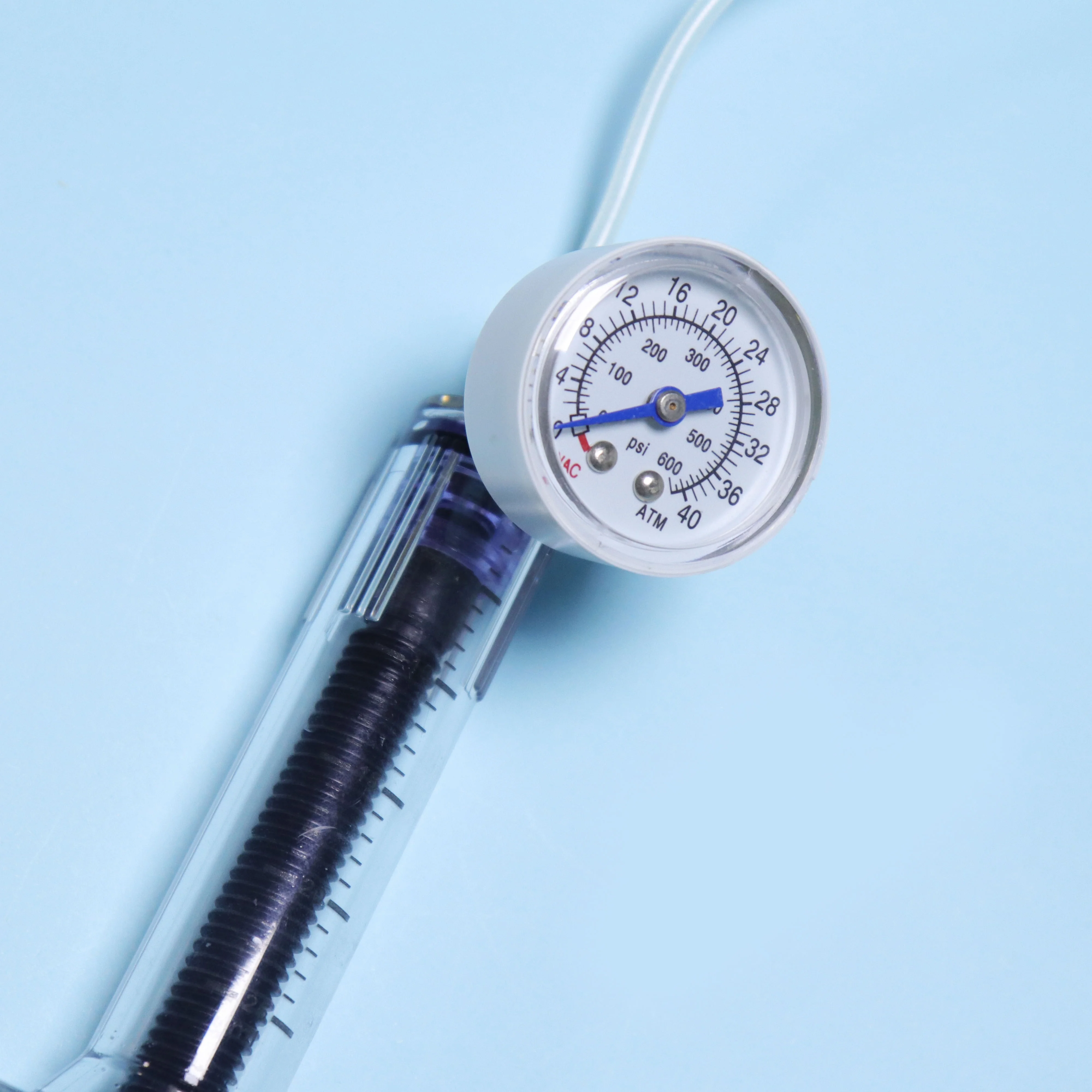 Tianck medical supplies PTCA inflator pump vascular catheter angiography balloon inflation device