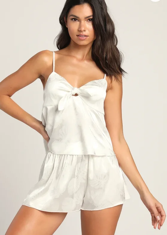 OEM ODM designer satin silk Solid Sleeveless lace Sexy lady short pants Nightgown Slip women pajamas Sleepwear sets