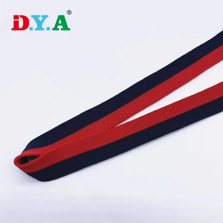 Factory Direct Commercial High Elasticity Elastic Band Strap Webbing Knitted Tape For Garment Decoration