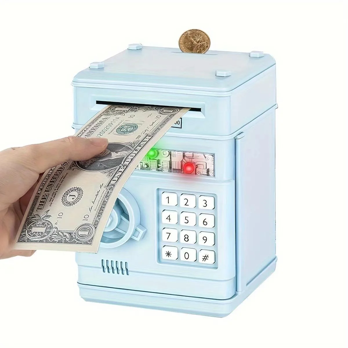 ATM Piggy Bank Toy for Real Money for Kids Adults