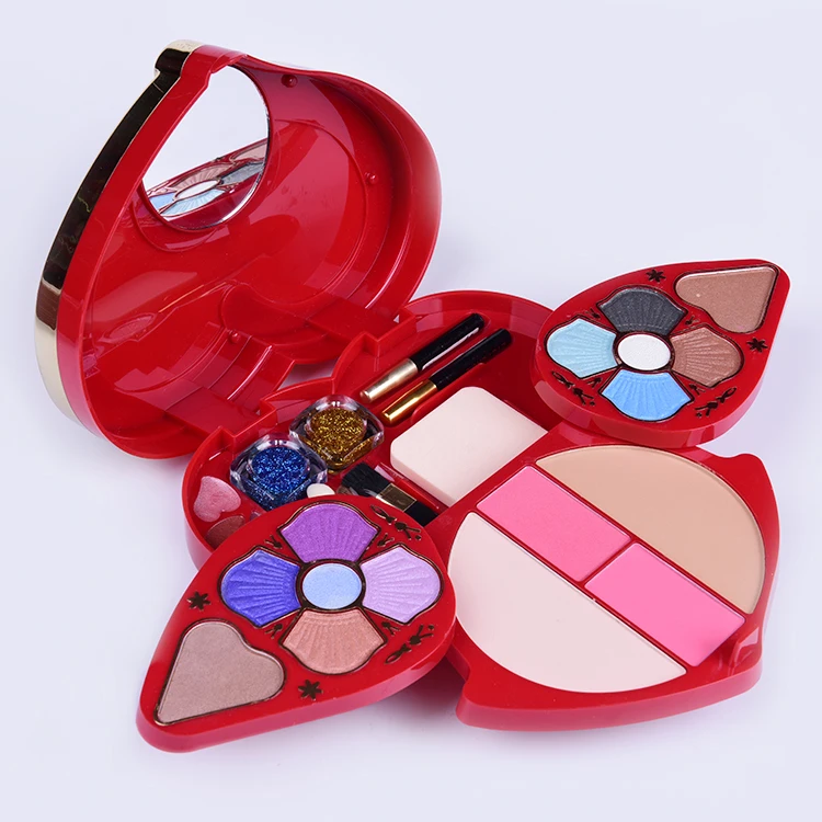 Модный милый женский набор для макияжа в форме сердца, профессиональные наборы для макияжа