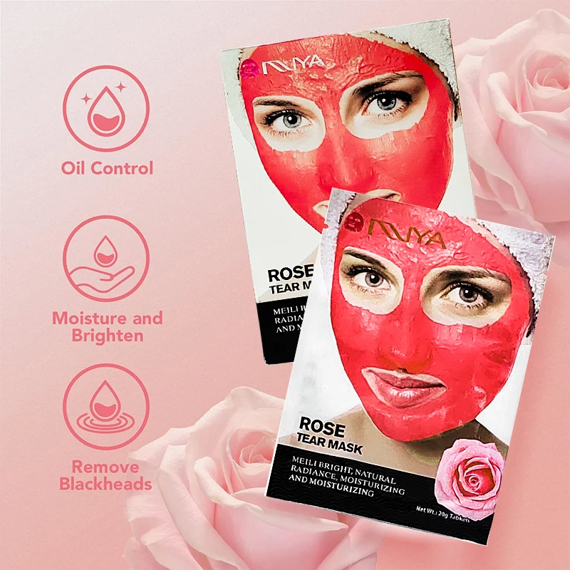 Private label deep cleaning Rose Black Head Bamboo 24k gold Face and Nose Cleansing Peel off Black Mask For Blackhead Remover