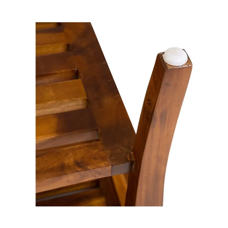 Bathroom Corner Teak Wood Shower Bench Indoor Patio Garden Yard Bath Spa 2 Tier Waterproof Stool With Underneath Storage Shelf