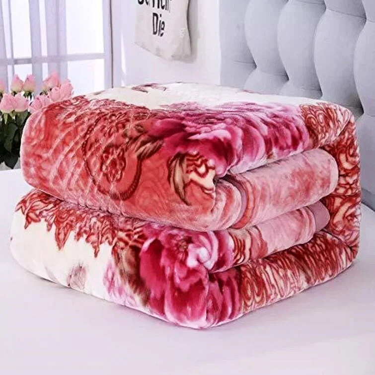 Роскошное зимнее тисненое толстое арабское одеяло из рашселя, 8 кг, мягкое Облачное корейское одеяло из норки