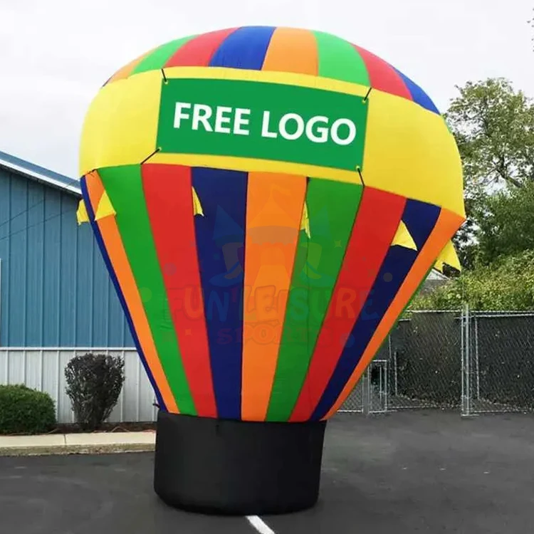 Party inflatable advertising hot air balloon for event decoration outdoor helium with led light