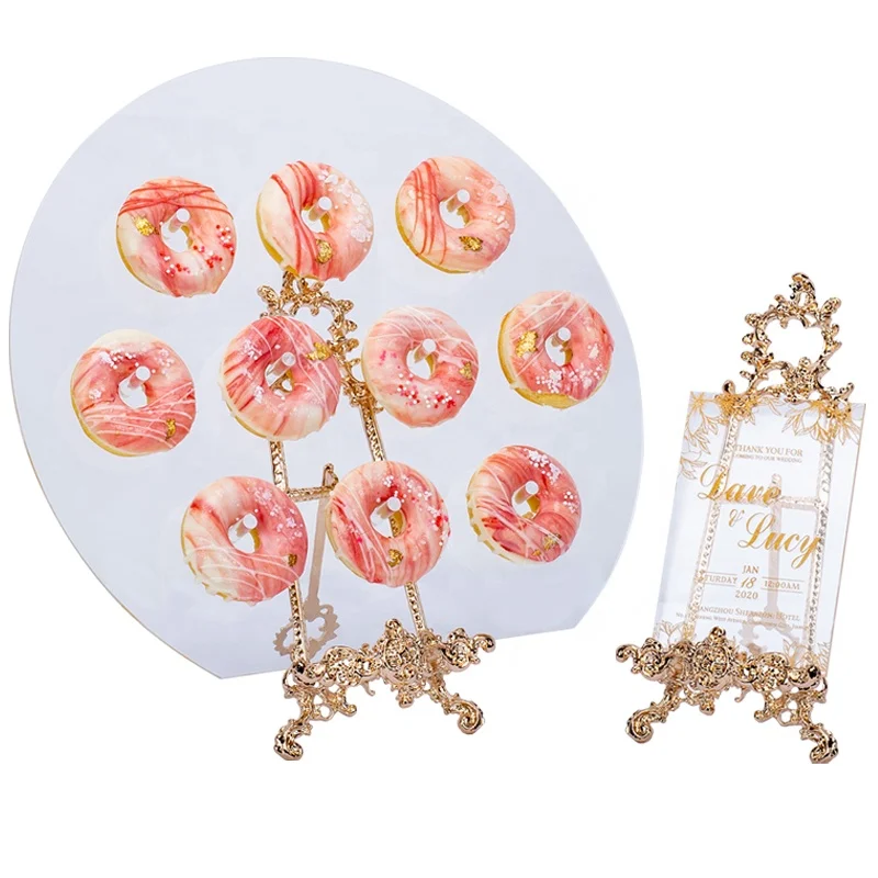 gold silver decoration christmas wedding party place card holder photo frame cake stand for Wedding name board cookie display