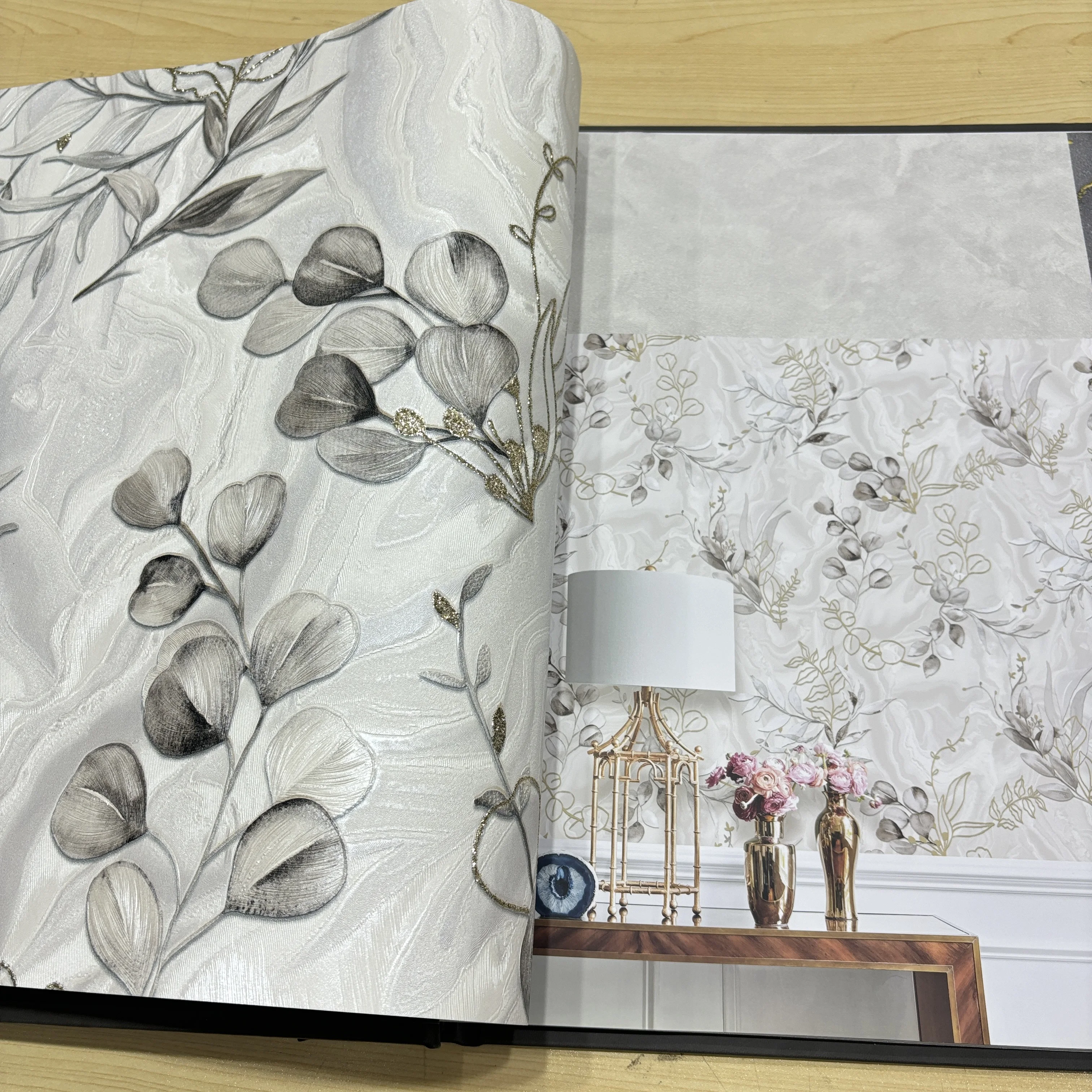 Eco-friendly  liquid wall paper wallpaper shop Luxury Wallpaper Wallcoating 3D Wallpaper