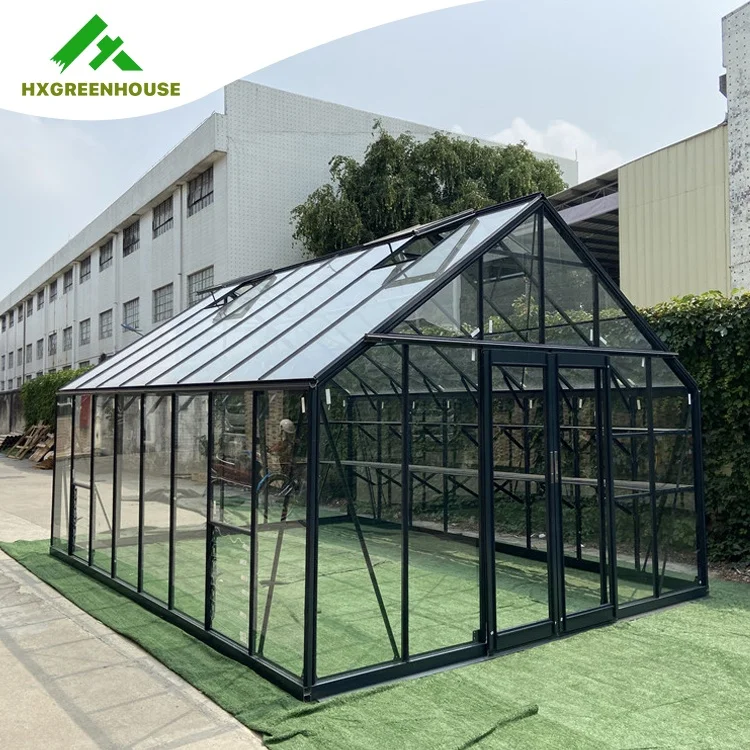 Сборная Солнечная комната, уличный маленький сборный современный алюминиевый Тепличный каркас, зеленый стеклянный дом
