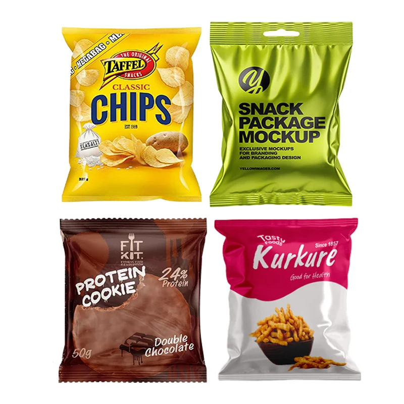 Direct Factory Custom Printed Laminated Potato Chips Packaging Bag Sandwich Packaging Vacuum Bag Food PE Snacks Packaging Accept