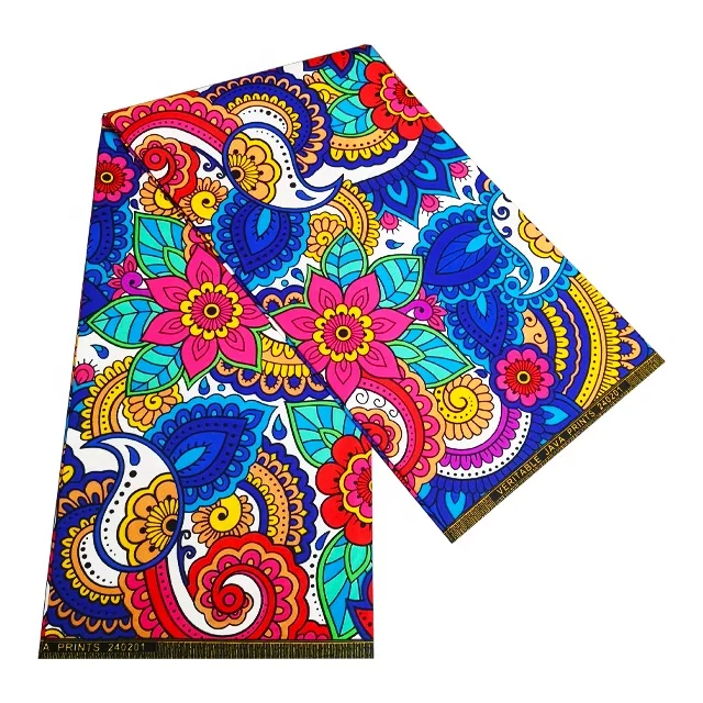 cheaper price 100% polyester African print fabric african loincloth 6y per piece