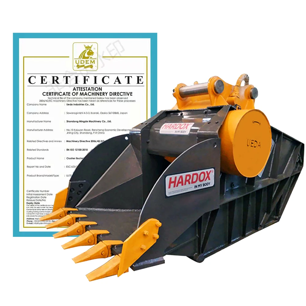 MONDE Ueda hydraulic crusher bucket for excavator PC210-8MO