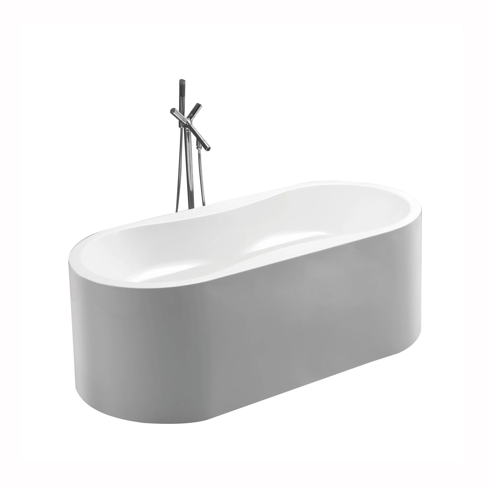 59 inch indoor simple style seamless freestanding acrylic hot bath tubs with seat, stand alone hydro massage whirlpool bathtub