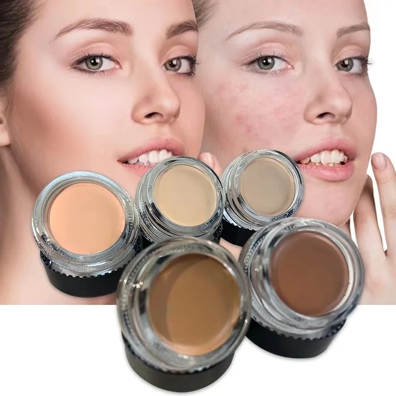 Cosmetic High quality No logo High coverage Brown Color correcting Oil free natural Dark Eye Cream Concealer for black women