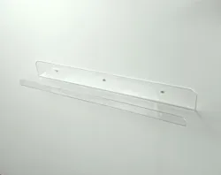 С выдвижной ручкой, размером 24 дюйма, сумка плавающие полки прозрачный акриловый полки Невидимый плавающий настенная полка книжная полка толщиной 3 мм Премиум книга дисплей полки