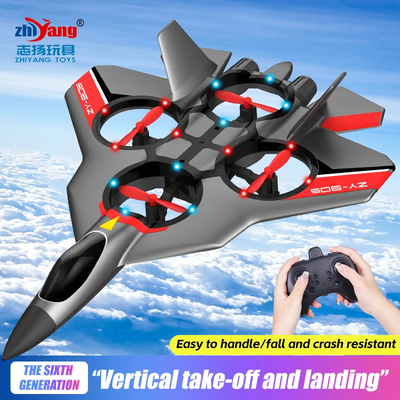 Newest Design Anti-Collision Four Axis Aircraft Remote Control Glider RC Airplane With Led Light