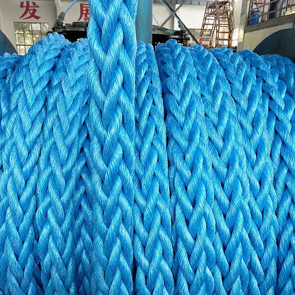 YLY Rope 8 12 Strands PP Vessel Marine Mooring Rope With CCS ABS Certificate