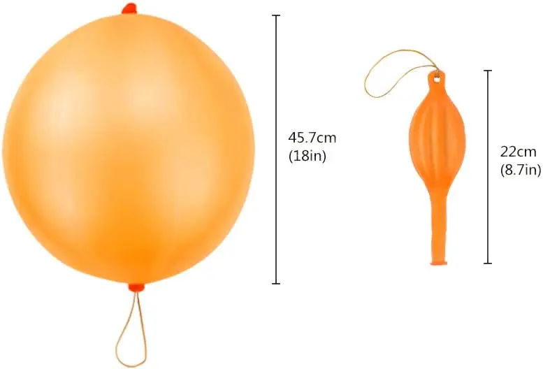 Nicr Inflatable Punching Latex Balloon For Kids Bounce Balloons With Rubber Band Handle Children Birthday Party Favors