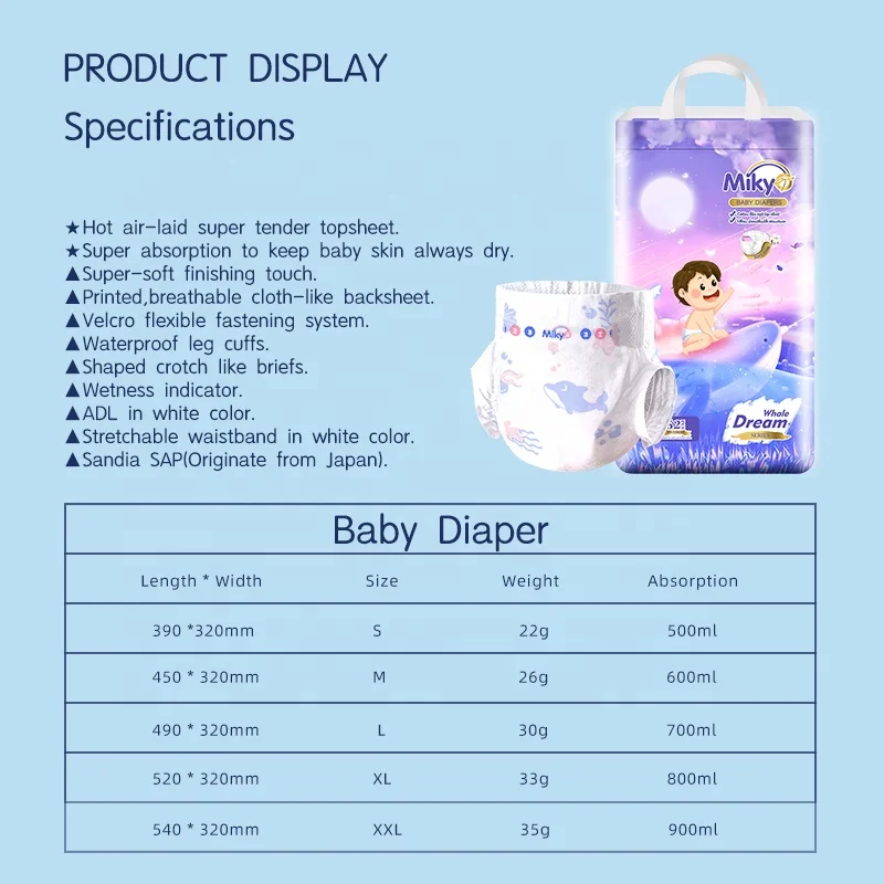 super absorbent xxl six baby diapers low price