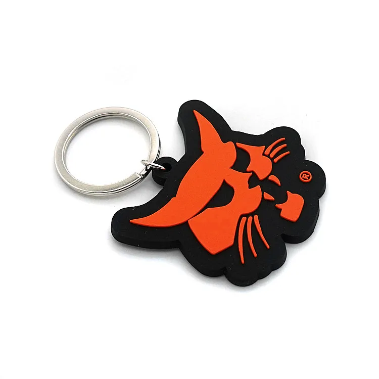 
cheap custom 2D 3D PVC keychain soft rubber keyring 