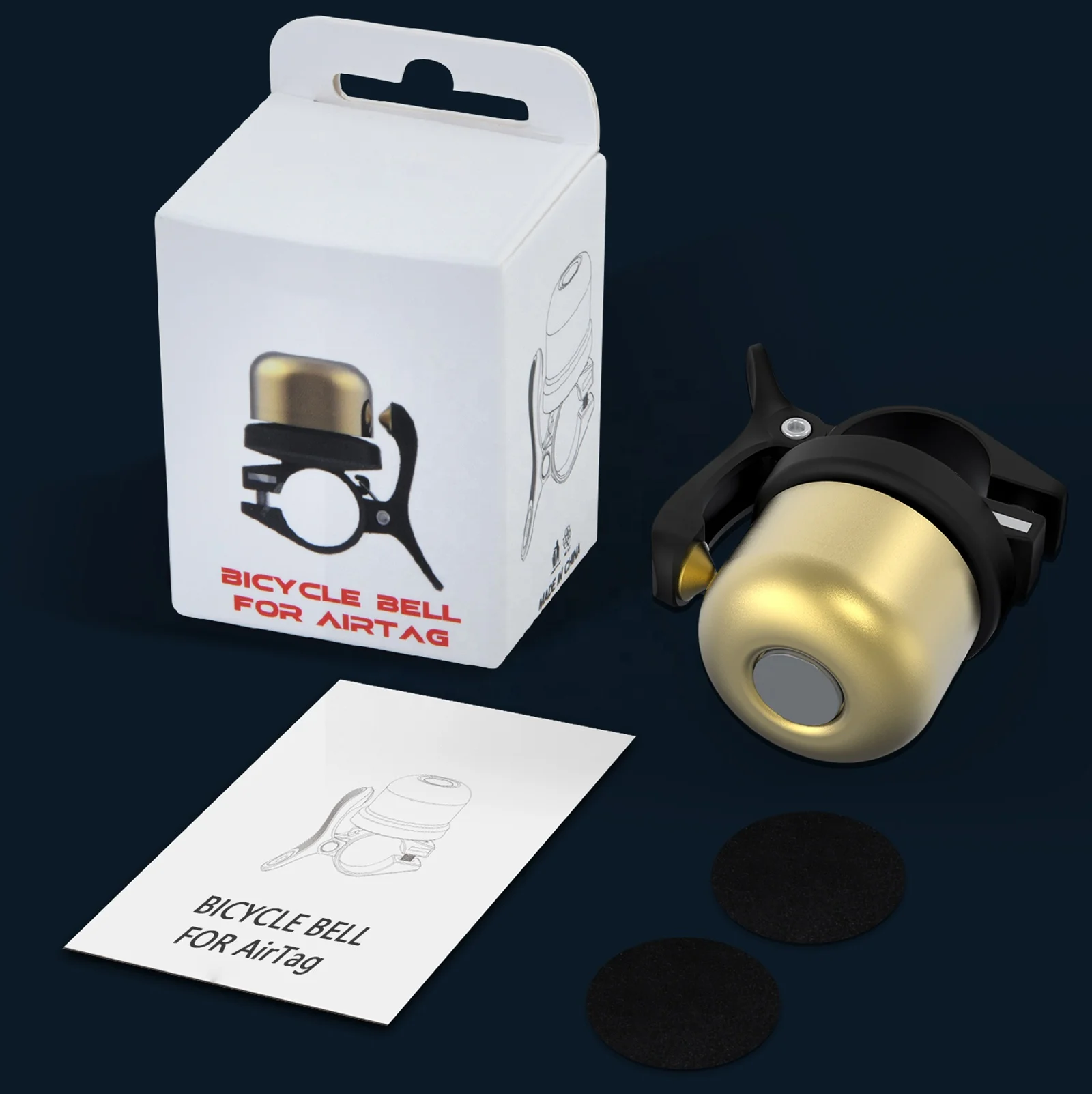 Amazon горячие предложения новейший Airtag велосипедный Звонок напоминание о безопасности Противоугонный держатель велосипедная сигнализация гудок велосипедные звонки