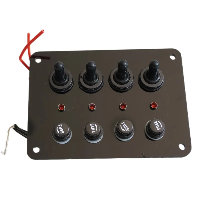 Кулисный переключатель 12V 24V Вкл/Выкл красный светодиодный выключатель света 4 Pin SPST для автомобильные грузовик лодка морской