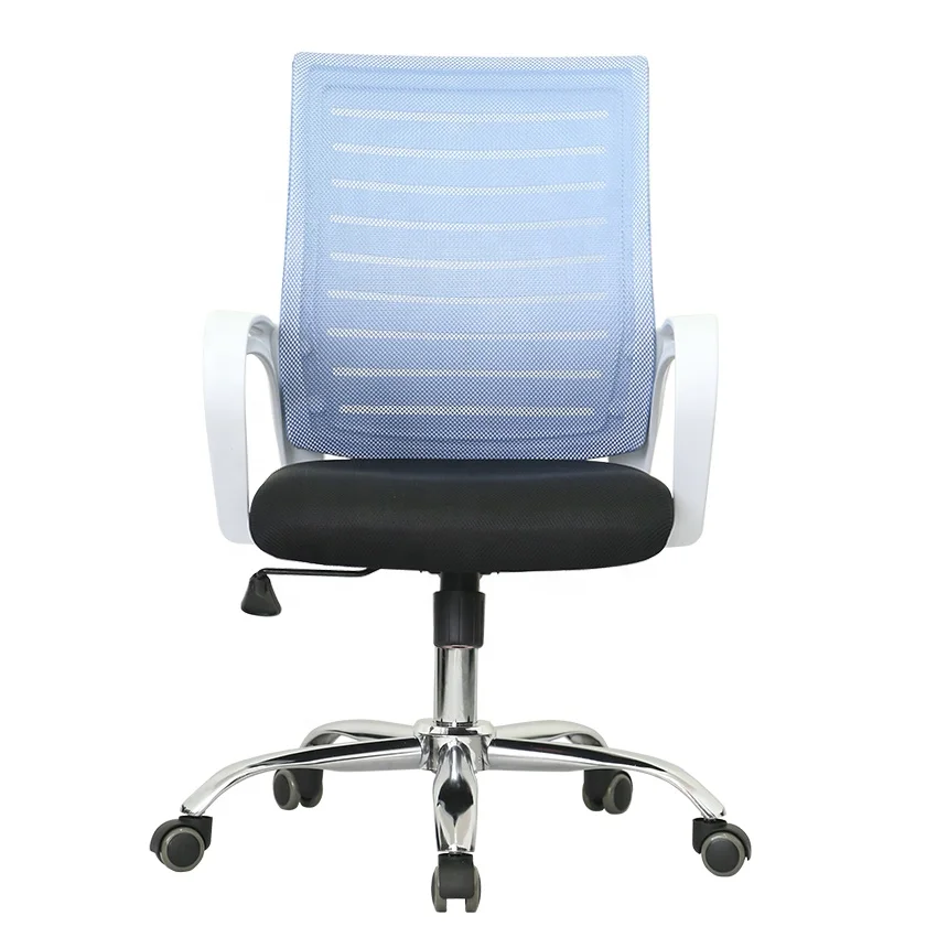 Factory produced attractive mid back mesh office chair modern task chair affordable waiting room arm chair bifma quality