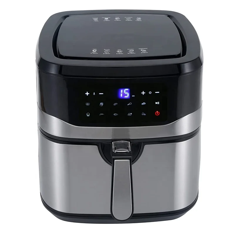 Stainless Steel smart kitchen appliances Electric Digital Air Fryer With 6L rice cookers electric Nonstick Basket