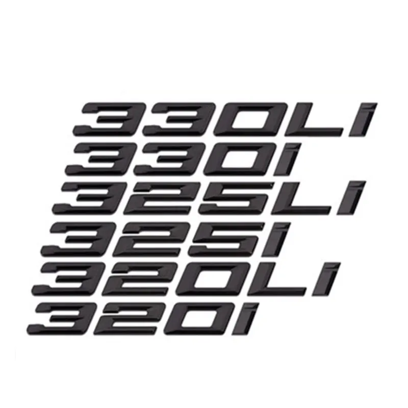 220i 118i 630i 535i 740li 240i 428i number logo car stickers for BMW 3 5 7 Series rear displacement label decorate refit decal