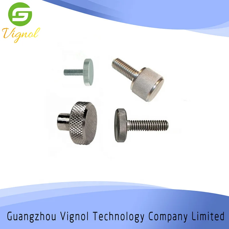 M2 M3 M4 M5 M6 M8 custom knurled thumb screws knurled knob aluminum screw