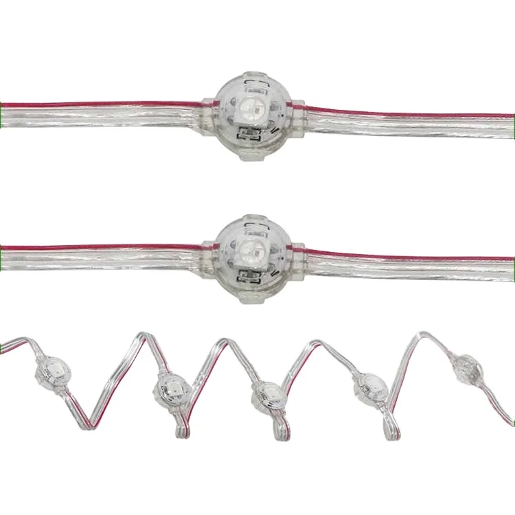 10mm Diameter LED pixel light string IC SK6812 GS8208 TM1819SMD5050 RGB LED waterproof decorative light DC5V/12V