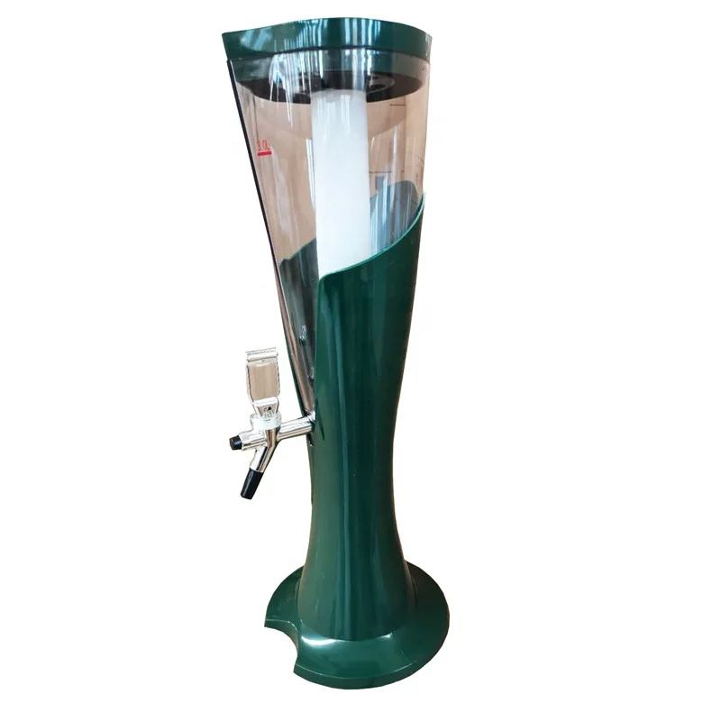 Factory wholesale 3L plastic tabletop beverage beer dispenser / beer tower stock available on prompt shipment