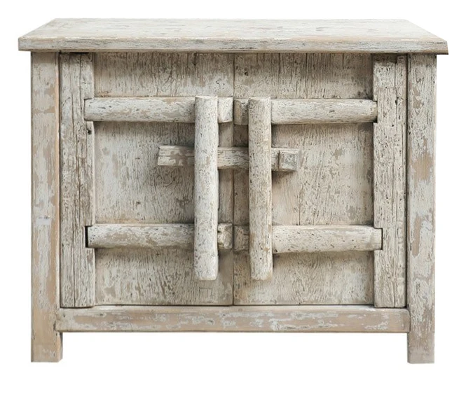 CHinese antique distressed wholesale shabbychiC four door long sideboard living room cabinet