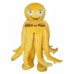 Purple plush octopus mascot costume for adult funny party event festival nice quality octopus mascot costume