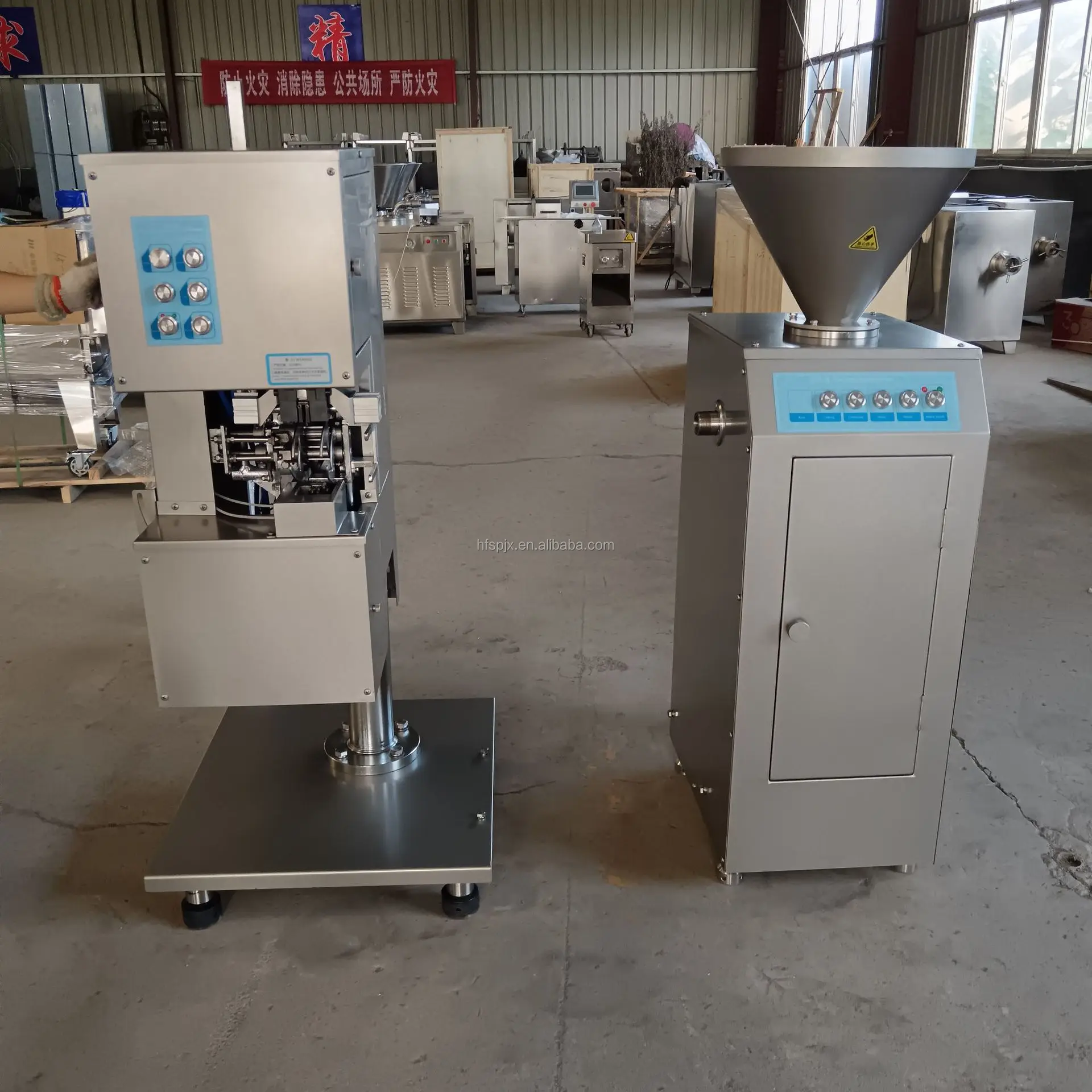 Multi-Functional Sausage Enema Twisting Machine New Condition Ham Sausage Aluminum Wire Punching Card Machine