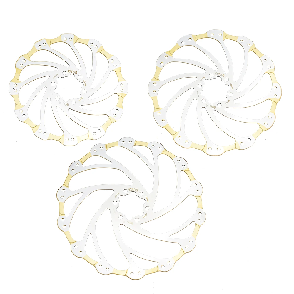 Тормозные роторы из АБС-пластика, нержавеющая сталь, 160, 180, 220, 203 мм