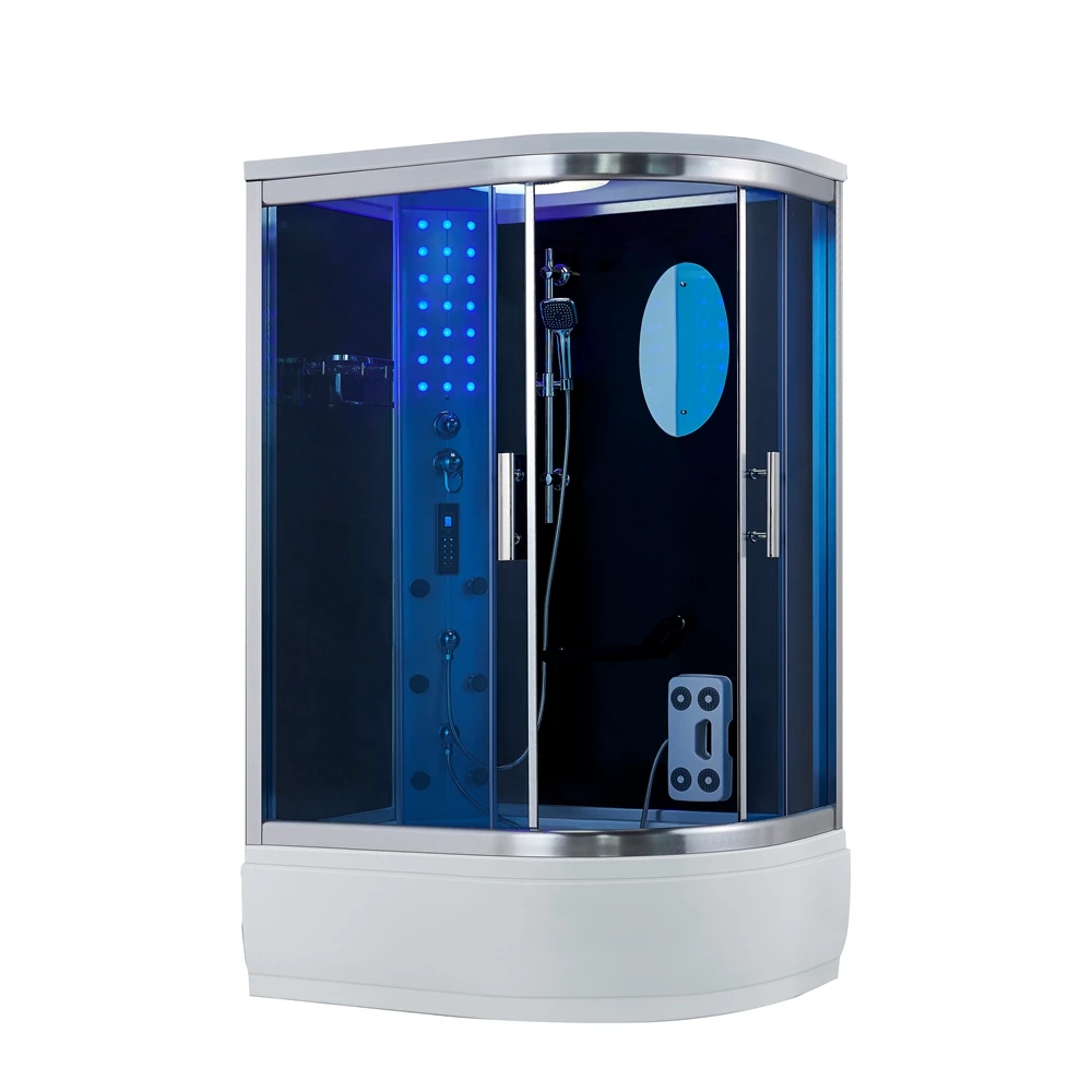 hot sale luxury two people sliding glass door shower room whirlpool bathroom steam shower cabin with bathtub