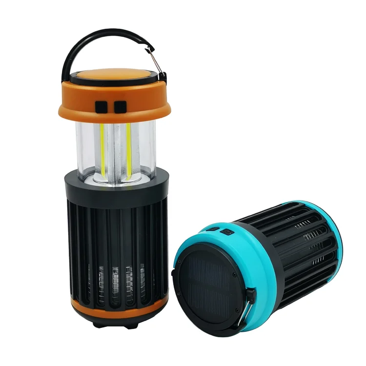 2 в 1 Pop Up Usb заряжаемая Солнечная комаров убийца светодиодный кемпинговый фонарь электрический электромухобойка свет