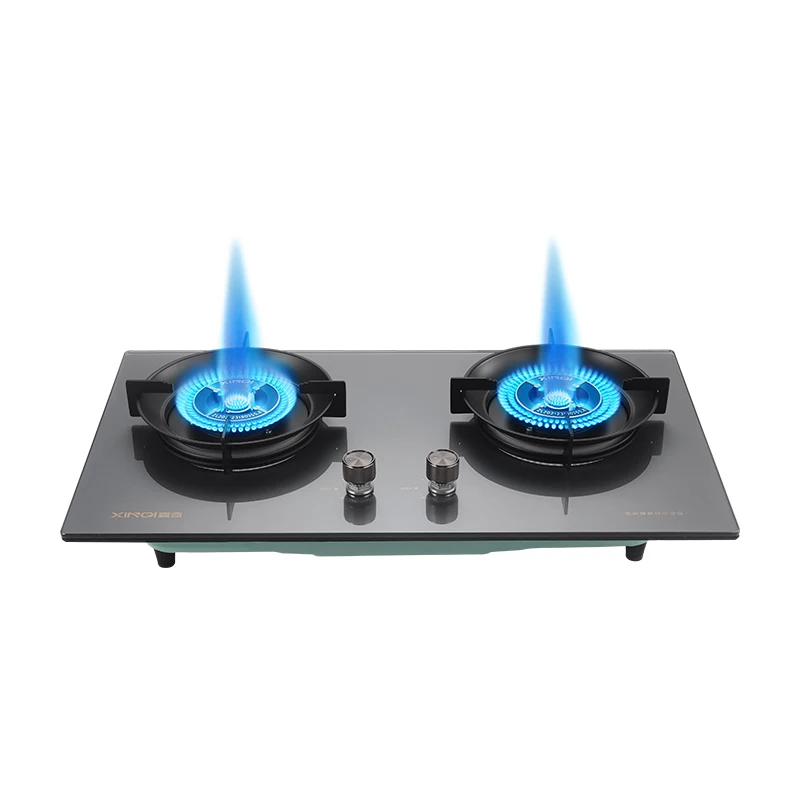 High Quality 2 Burners Gas Hob Cooker Flameout Protection Device Built-in N.G. /L.P.G Gas Stove