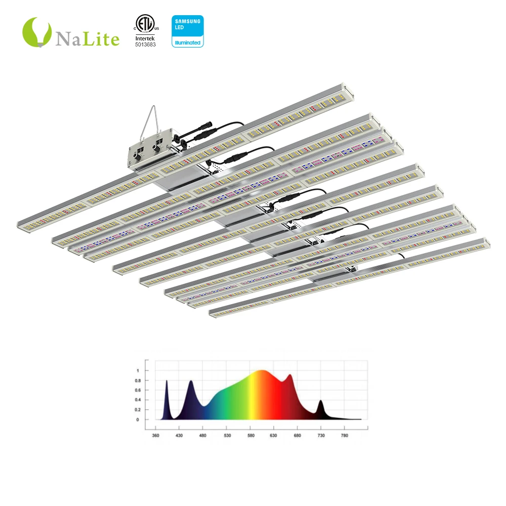 Nalite High Par Lumiled Modular 3500K 5000K VEG Flower Floor Lettuce Grow lights 630W Led Grow Light strip 800w