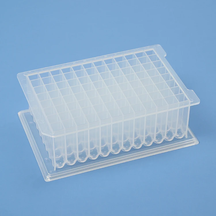 2.2ml Square Well U Bottom Non-Pryogenic Dnase/Rnase Free 96 Deep Well Plate Sterile Multiwell Plate 96 Labware