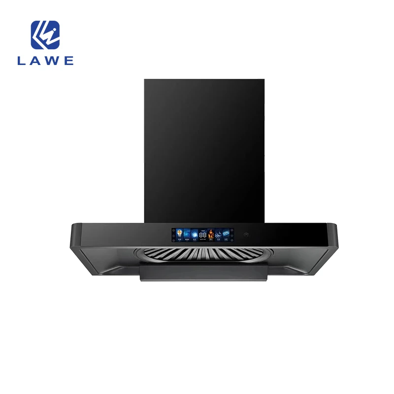 OEM service European Style Stylish appearance Sense Control  auto clean Range Hoods T Shape Cooker Hood